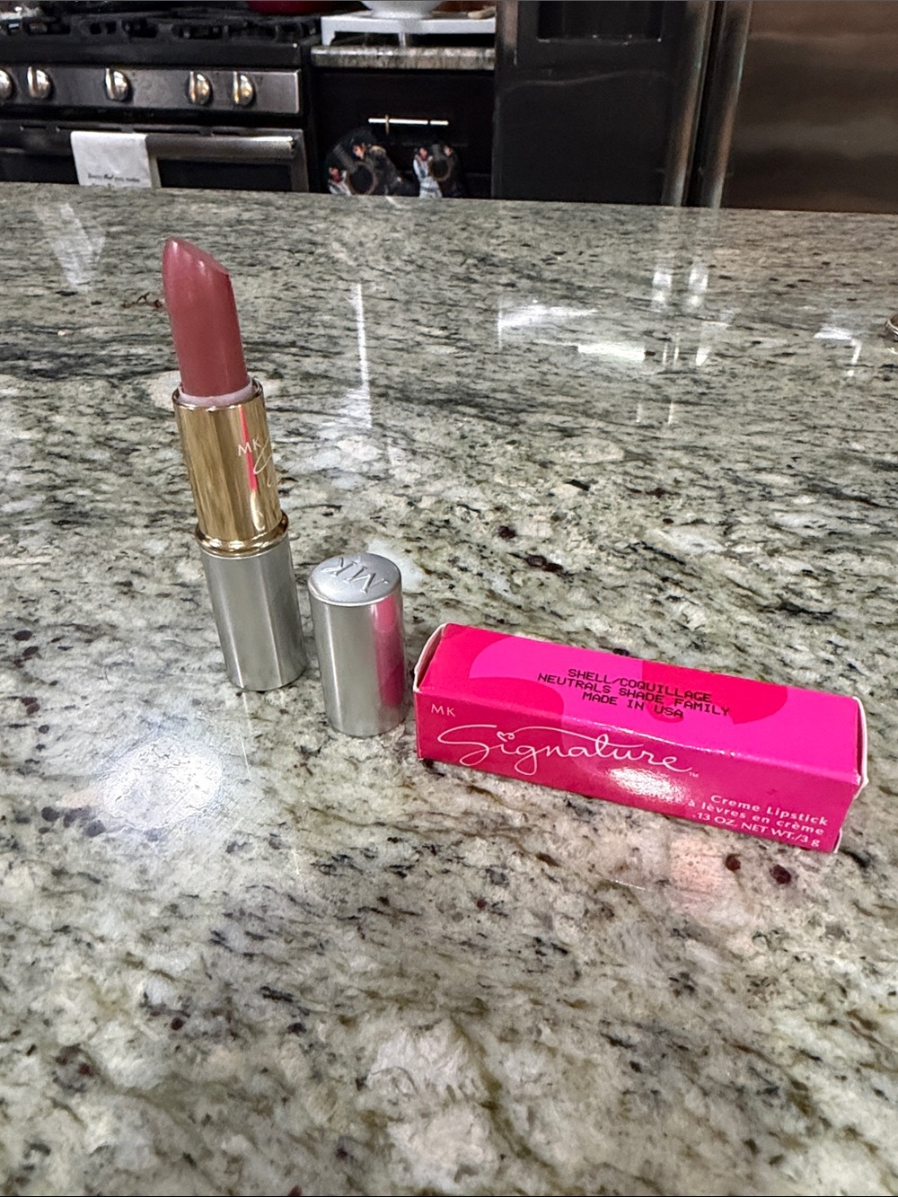 Mary Kay Signature Creme Lipstick - Shell (Neutral Pink) shade is shell